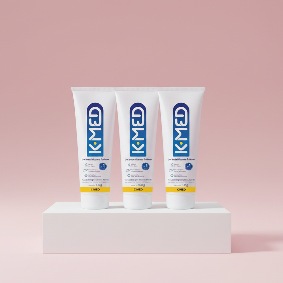 Kit c/ 3 unidades - Gel Lubrificante Íntimo K-med 100g