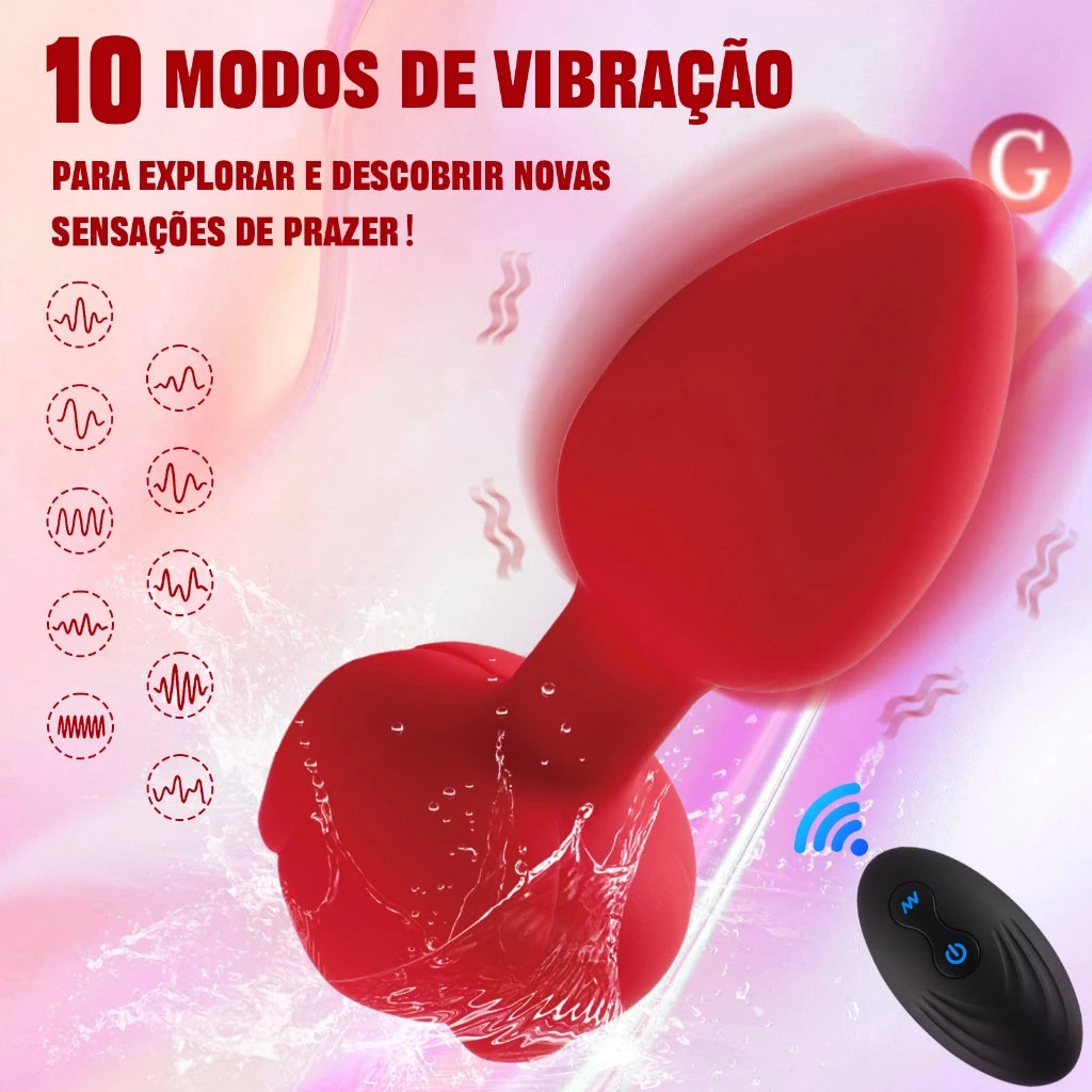 【⚠️ QUASE ESGOTADO ⚠️】🌹🚨 💖 Midnight Rose 💖 🥵 + Vibrações intensas com um toque irresistível de charme e prazer 🔥