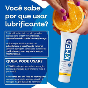 Kit c/ 3 unidades - Gel Lubrificante Íntimo K-med 100g